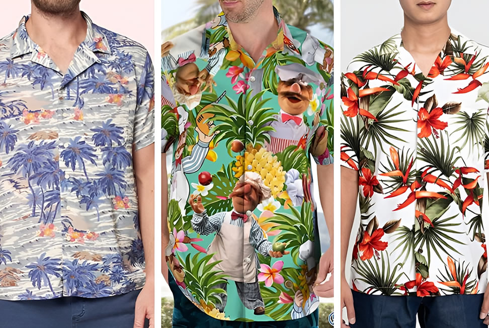 Мужская одежда для гавайской вечеринки